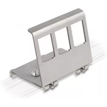 Delock Keystone metallipidike 3 portille DIN-kiskoon (88139)
