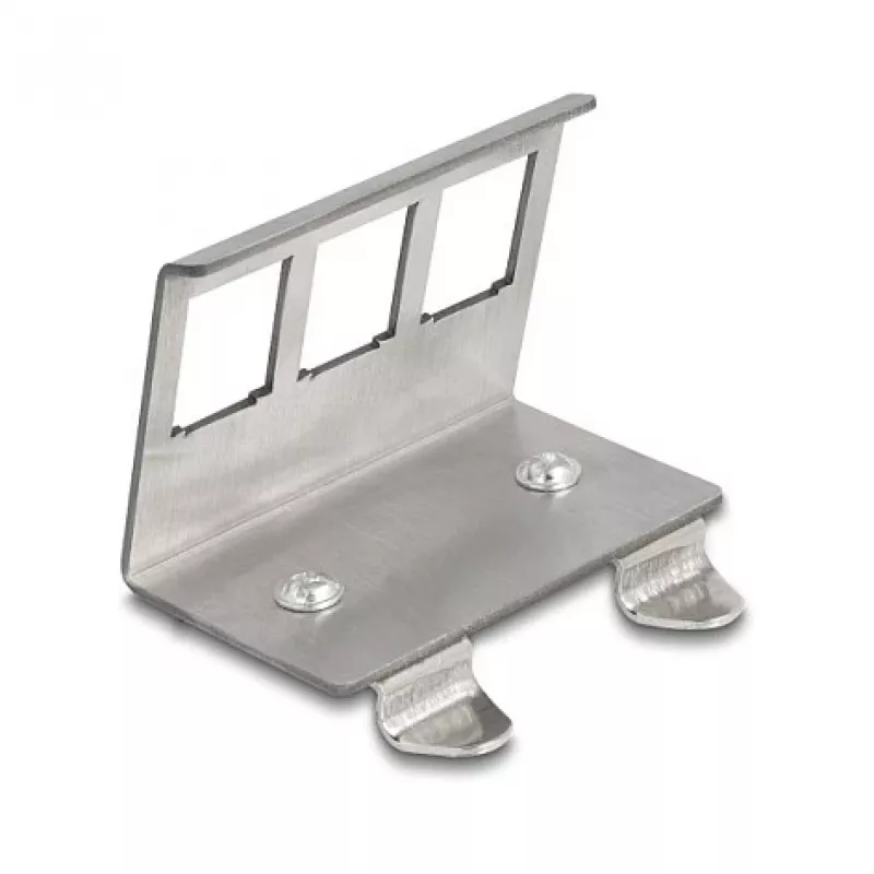 Delock Keystone metallipidike 3 portille DIN-kiskoon (88139)