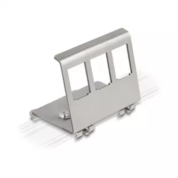 Delock Keystone metallipidike 3 portille DIN-kiskoon (88139)