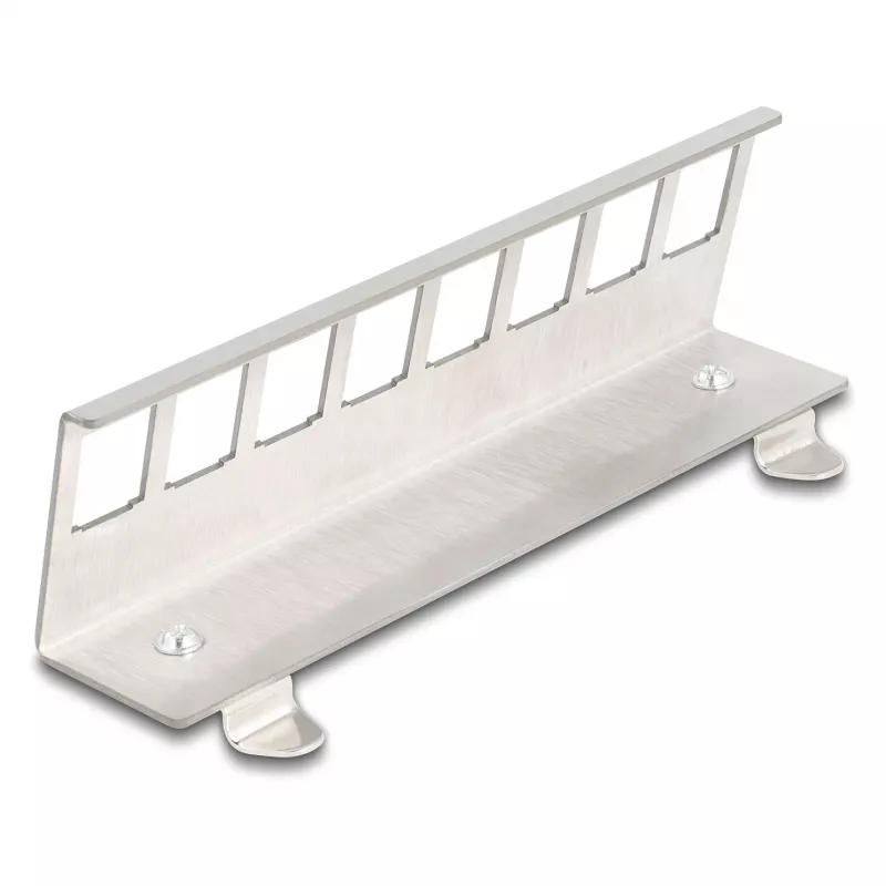 Delock Keystone metalliteline 8-porttinen DIN-kiskoon (90657)