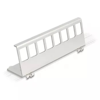 Delock Keystone metalliteline 8-porttinen DIN-kiskoon (90657)