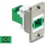 Delock SC simplex -liitin paneeliasennukseen lasersuojaläpällä 91104
