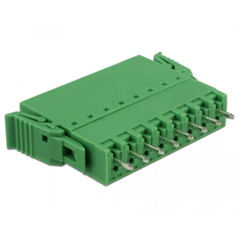 Delock PCB-liitintarvikesarja 8-napainen 3,81 mm jako pystysuora vihreä (10 kpl) 65974