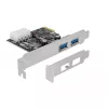 Delock PCI Express x1 -kortti 2 x USB 3.2 Gen 1 Type-A, matalaprofiili