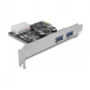 Delock PCI Express x1 -kortti 2 x USB 3.2 Gen 1 Type-A, matalaprofiili