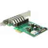 Delock PCI Express x1 kortti 6 x ulkoiseen + 1 x sisäiseen USB 3.0