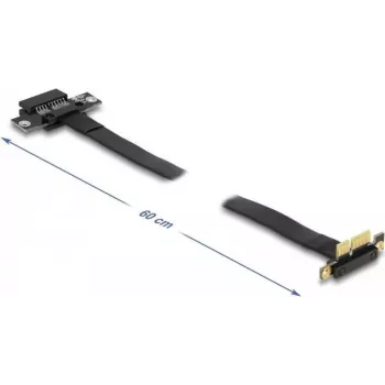 Delock PCI Express x1 riser-kortti 90° kulmaliittimellä ja 60 cm kaapelilla