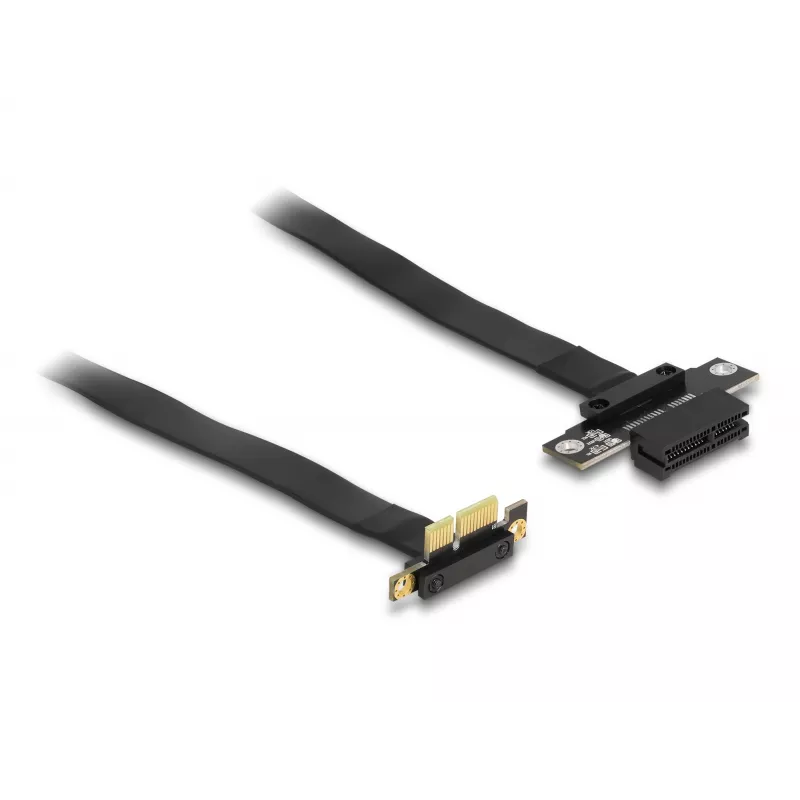 Delock PCI Express x1 riser-kortti 90° kulmaliittimellä ja 60 cm kaapelilla