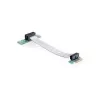 Delock PCI Express x1 - x1 riser-kortti joustavalla kaapelilla, 13 cm, vasemmalle suunnattu