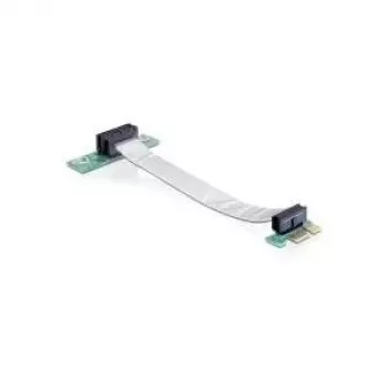 Delock PCI Express x1 - x1 riser-kortti joustavalla kaapelilla, 13 cm, vasemmalle suunnattu
