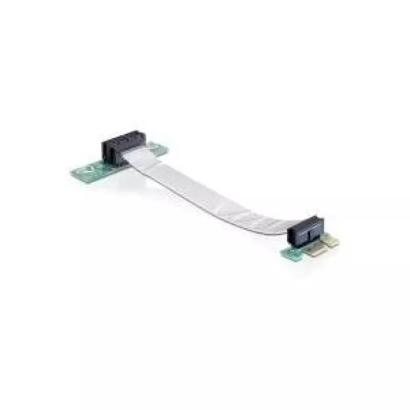 Delock PCI Express x1 - x1 riser-kortti joustavalla kaapelilla, 13 cm, vasemmalle suunnattu