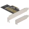 Delock PCI Express x4 -kortti 1 x sisäiseen NVMe M.2 Key M 80 mm - matalaprofiili 90047