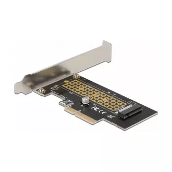 Delock PCI Express x4 -kortti 1 x sisäiseen NVMe M.2 Key M 80 mm - matalaprofiili 90047