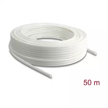 Delock paineilmaletku 8 x 5 mm 50 m rulla valkoinen (PU)