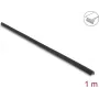 Delock PVC itseliimautuva uurrettu reunansuojaprofiili 25 x 25 mm, 1 m, musta 18490