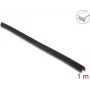 Delock PVC itseliimautuva uurrettu reunasuojaprofiili 35 x 35 mm, 1 m, musta 18491