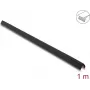 Delock PVC itseliimautuva uurrettu reunasuojaprofiili, 40 x 40 mm, 1 m, musta 18492