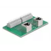 Delock RJ45 2 x naaras 2 x liitinrimaan painonapilla DIN-kiskoon kulma (66995)