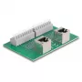 Delock RJ45 2 x naaras 2 x liitinrimaan painonapilla DIN-kiskoon kulma (66995)