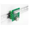 Delock RJ45-liitäntä ruuviliittimeen painonapilla DIN-kiskolle 66992