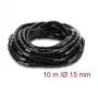 Delock spiraaliletku 15 mm halkaisija 10 m musta