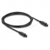 Delock TOSLINK optinen audiokaapeli, uros-uros, 4 mm, 2 m, musta