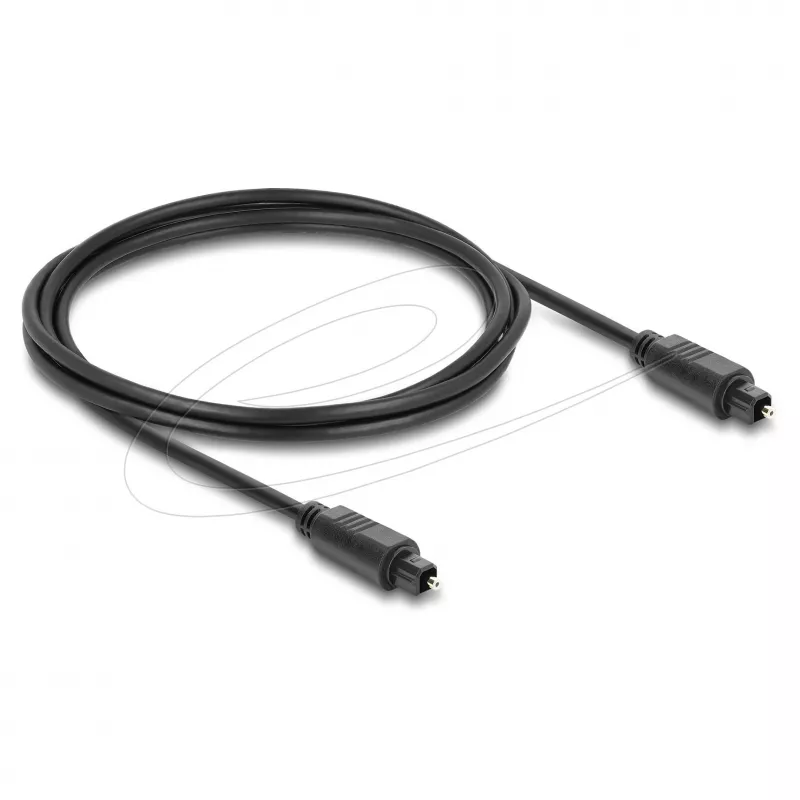 Delock TOSLINK optinen audiokaapeli, uros-uros, 4 mm, 2 m, musta