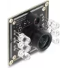 Delock USB 2.0 -kameramoduuli Global Shutter -sulkimella, musta/valkoinen, 0,92 MP, 65°, 6 IR-LEDiä, kiinteä tarkennus 96412