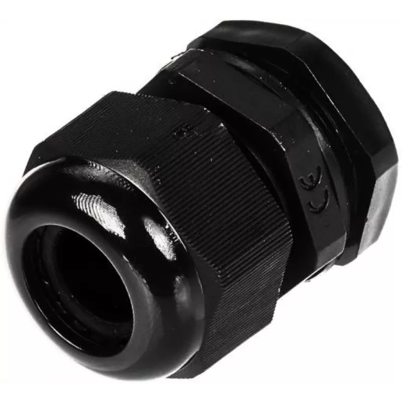 DELTA eristetty kaapeliläpivienti G3/4-SCHWARZ IP68 3/4