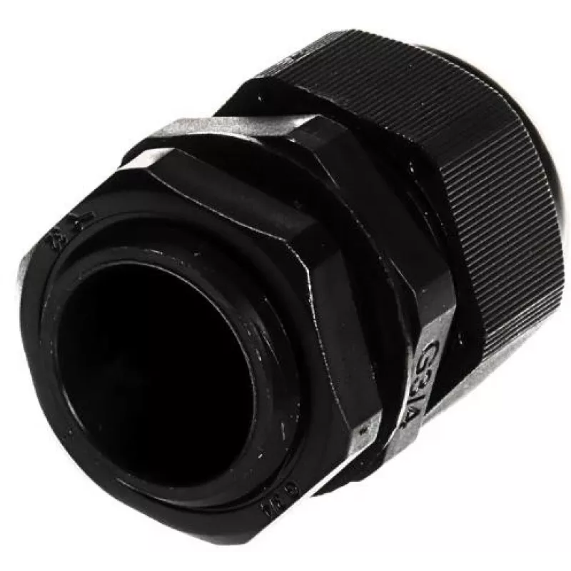 DELTA eristetty kaapeliläpivienti G3/4-SCHWARZ IP68 3/4