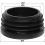 DELTA maston päätytulppa 35-40 mm mastoille, musta