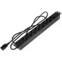 DELTA PD-8/R/IEC-N 8-osainen 1U rack-asennettava PDU, IEC C13, 10A, 250V, musta