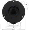 DELTA STG-PFA130-E -liitäntärasia Dahua-dome-kameroille, seinä-/kattokiinnitys, alumiini, musta STG-PFA130-E(BLACK)
