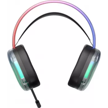 Deltaco Gaming DH230 -kuulokkeet RGB-valaistu puoliläpinäkyvä (GAM-186)