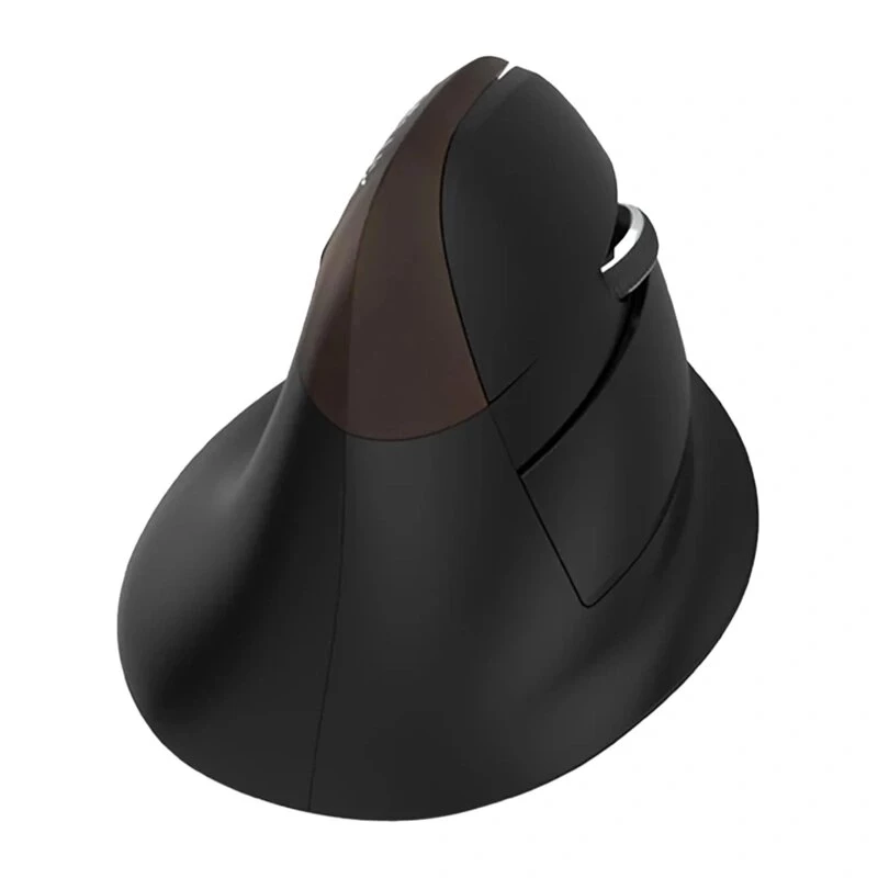 Delux M618 Mini Gold ergonominen hiiri - 2.4G / Bluetooth 5.0 / USB-C, 4000 DPI, oikeakätinen pystysuora