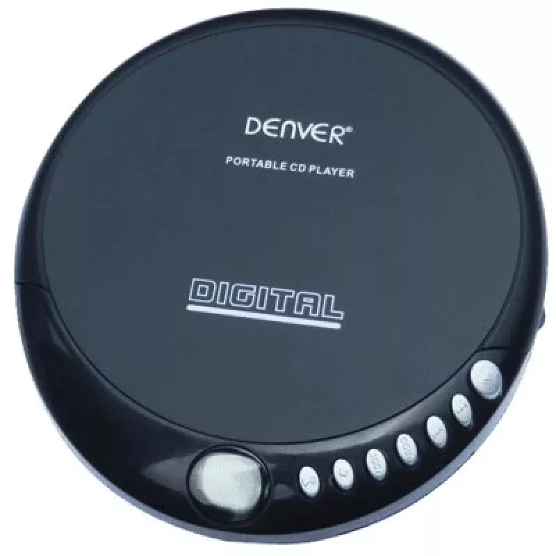 Denver DM-24 kannettava CD-soitin kuulokkeilla, musta