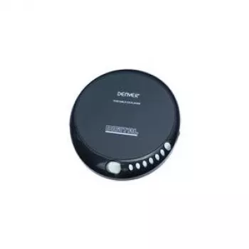 Denver DM-24 kannettava CD-soitin kuulokkeilla, musta