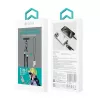 Devia 2-in-1 USB-C - Lightning -kaapeli kaulanauhalla 1,2 m 27W musta