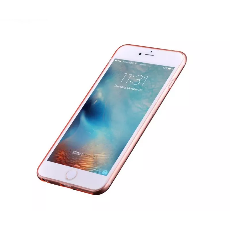 Devia Apple iPhone 6/6s Naked läpinäkyvä ruusukullanvärinen takakansi