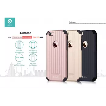 Devia Apple iPhone 6 / 6s Plus Suitcase musta takakansi