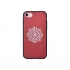 Devia Apple iPhone 7/8 Flower Embroidery -kotelo punainen