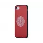 Devia Apple iPhone 7/8 Flower Embroidery -kotelo punainen
