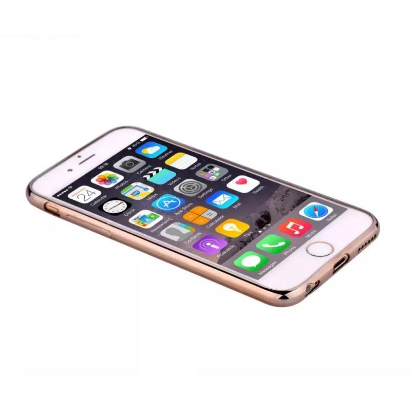 Devia Apple iPhone 7/8 Glitter -pehmeä kotelo champagnekulta