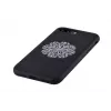 Devia Apple iPhone 7 Plus/8 Plus Flower Embroidery -kotelo musta