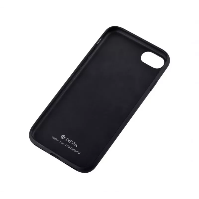 Devia Apple iPhone 7 Plus/8 Plus Flower Embroidery -kotelo musta