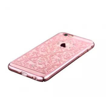 Devia Apple iPhone 7 Plus Baroque Swarovski-ruusukultainen suojakotelo