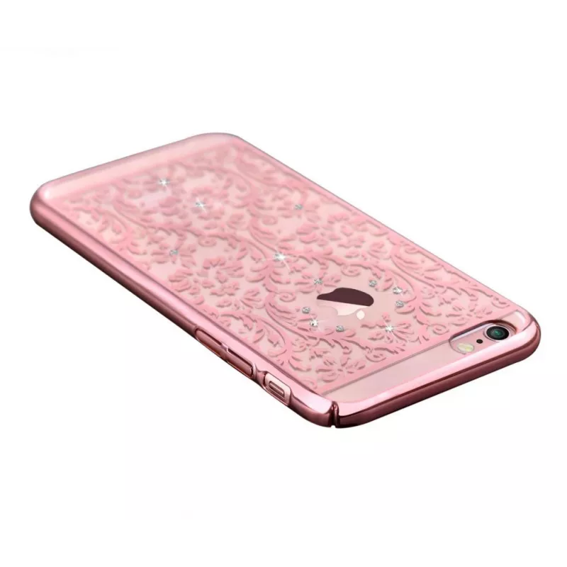 Devia Apple iPhone 7 Plus Baroque Swarovski-ruusukultainen suojakotelo