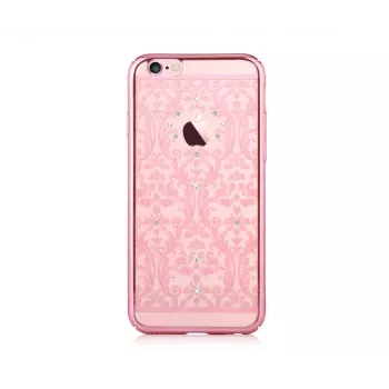 Devia Apple iPhone 7 Plus Baroque Swarovski-ruusukultainen suojakotelo