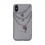 Devia Apple iPhone X Crystal Shell -kotelo musta