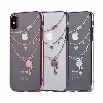 Devia Apple iPhone X Crystal Shell -kotelo punainen